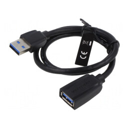 Cablu USB 3.0 A-A 0.5m Negru