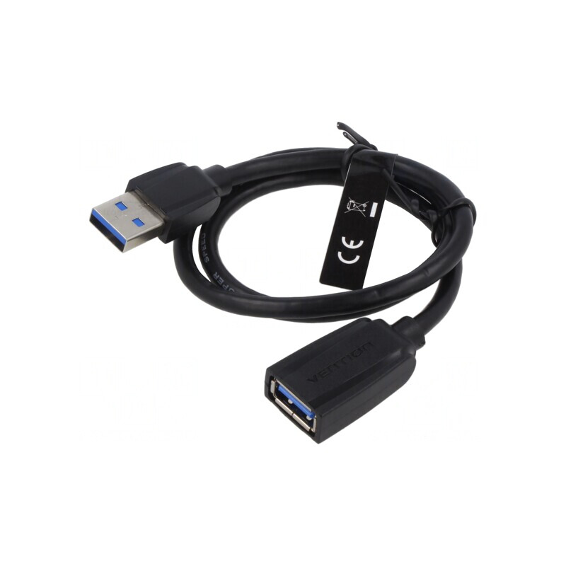 Cablu USB 3.0 A-A 0.5m Negru | Electronic-mag.ro | Componente Electronice