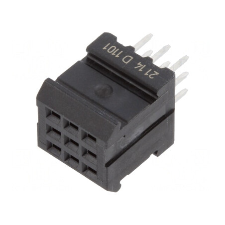 Conector PCB-PCB Mamă 9 PIN THT 10,16mm | Electronic-mag.ro | Componente Electronice