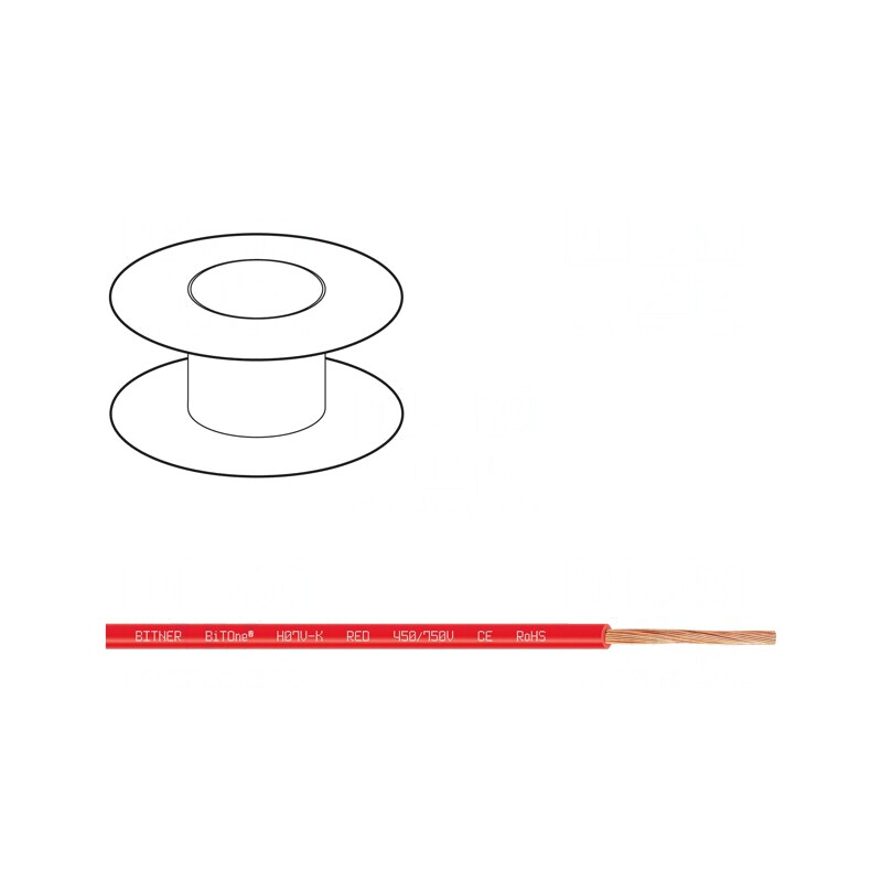Cablu electric BiTOne H07V-K 10mm2 PVC roșu 100m | Electronic-mag.ro | Componente Electronice Cablu electric BiTOne H07V-K 10mm2 PVC roșu 100m | Electronic-mag.ro | Componente Electronice
