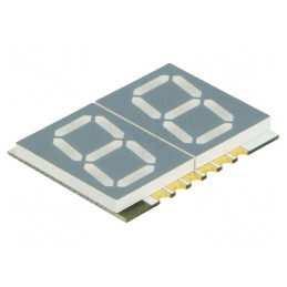 Afișaj LED 7 Segmente 14,22mm Albastru 2 Digits | Electronic-mag.ro | Componente Electronice