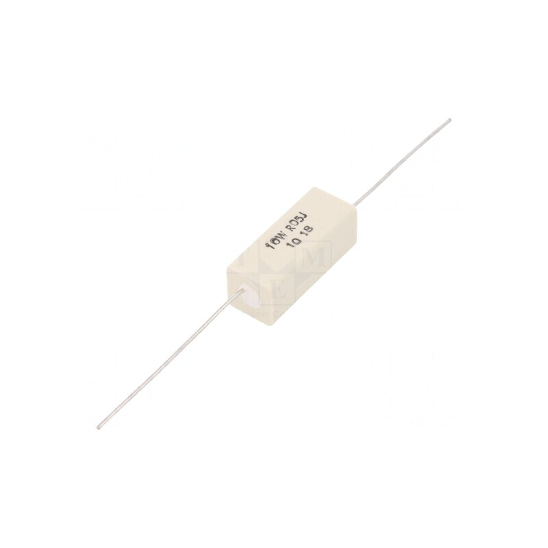 Rezistor Bobinat Ciment THT 50mΩ 10W ±5% 12x12x32mm | Electronic-mag.ro | Componente Electronice