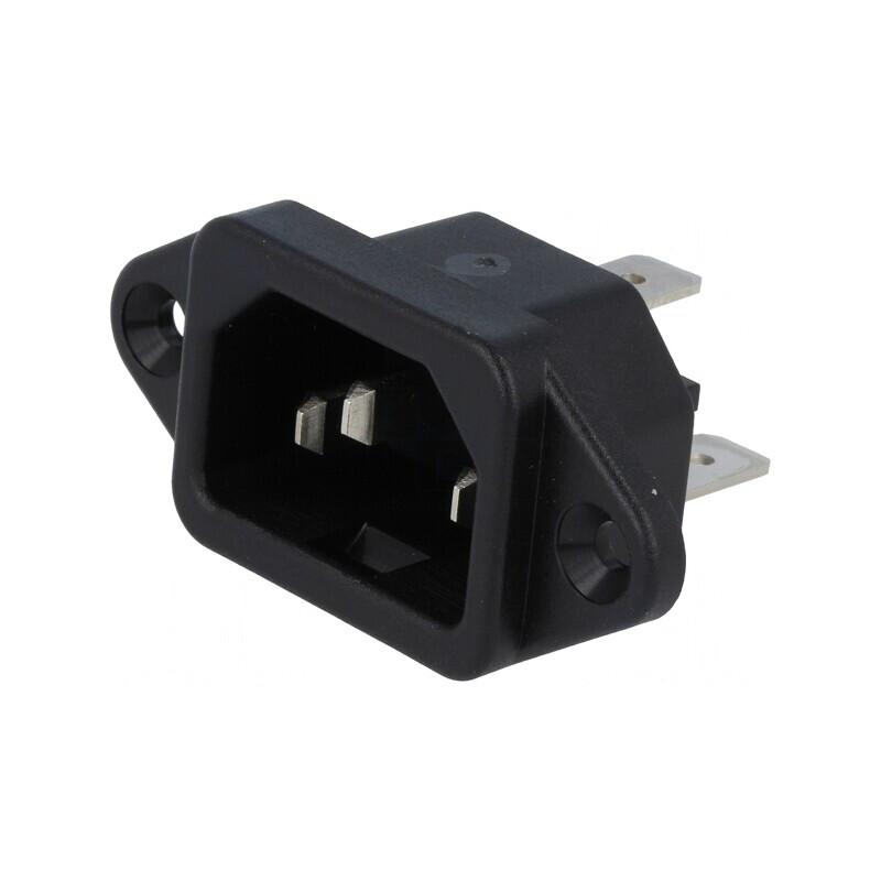 Conector Alimentare AC Tată 10A 250V IEC 60320 6061 | Electronic-mag.ro | Componente Electronice Conector Alimentare AC Tată 10A 250V IEC 60320 6061 | Electronic-mag.ro | Componente Electronice