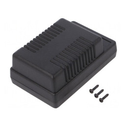 Carcasă ABS neagră 115x72x45mm | Electronic-mag.ro | Componente Electronice