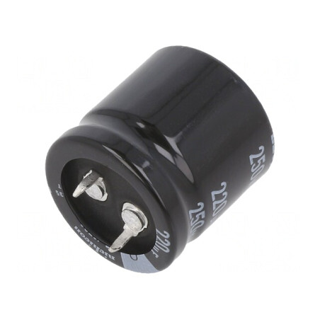 Condensator Electrolitic SNAP-IN 220uF 250VDC 25x25mm 20% | Electronic-mag.ro | Componente Electronice
