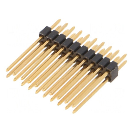 Conector pini 2x10 THT 1,27mm aurit | Electronic-mag.ro | Componente Electronice