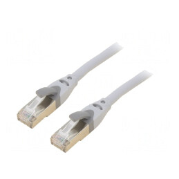 Cablu Patch S/FTP Cat 6a Gri 1m Aurit | Electronic-mag.ro | Componente Electronice
