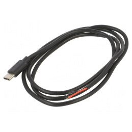 Cablu USB C 1m Negru 10W 2A 5V | Electronic-mag.ro | Componente Electronice