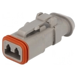 Conector cablu-cablu DT mamă 2 pini gri | Electronic-mag.ro | Componente Electronice