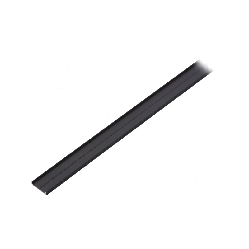 Profil aluminiu negru pentru module LED 1m | Electronic-mag.ro | Componente Electronice