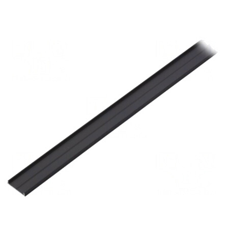 Profil aluminiu negru pentru module LED 1m | Electronic-mag.ro | Componente Electronice