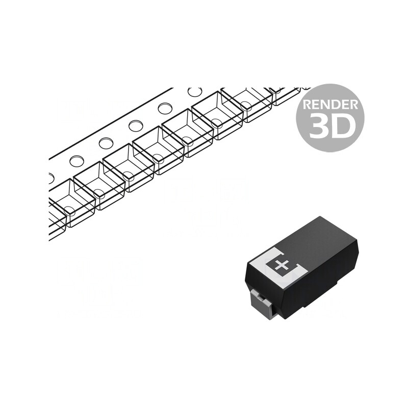 Condensator tantal-polimer 100uF 16V SMD | Electronic-mag.ro | Componente Electronice