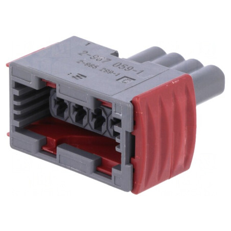 Conector Automotive JPT Mufă Mamă 4 Pin Gri | Electronic-mag.ro | Componente Electronice