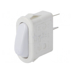 Întrerupător Rocker SPST Alb ON-OFF 16A 250V | Electronic-mag.ro | Componente Electronice