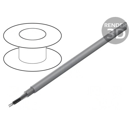 Cablu Ecranat 3x1mm2 PVC Cupru Cositorit | Electronic-mag.ro | Componente Electronice