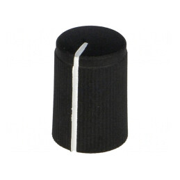 Buton rotativ cu indicator aluminiu-plastic Ø 6mm 10x15mm | Electronic-mag.ro | Componente Electronice