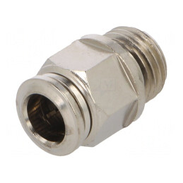 Racord Push-in Simplu Alamă Nichelată 1/4" | Electronic-mag.ro | Componente Electronice