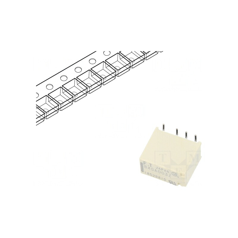 Releu Electromagnetic DPDT 3VDC 2A SMT | Electronic-mag.ro | Componente Electronice