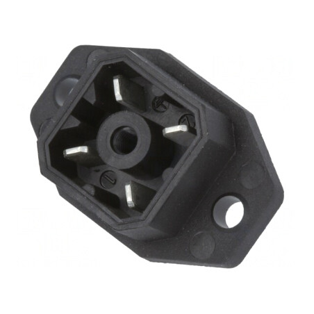 Conector dreptunghiular G 4 pini cositorit IP65 | Electronic-mag.ro | Componente Electronice
