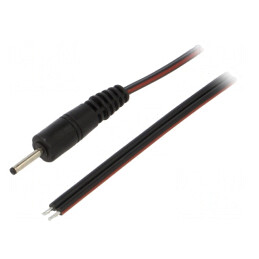 Cablu Alimentare DC Negru 0,5m 2x0,75mm2
