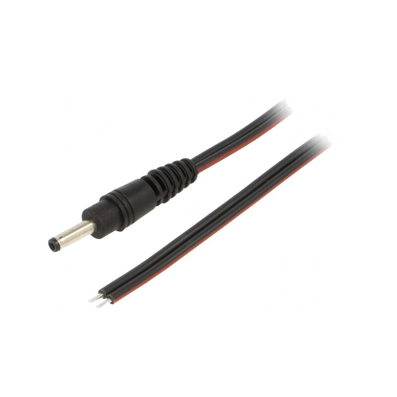Cablu Alimentare DC 3,5/1,3 Negru 0,5m | Electronic-mag.ro | Componente Electronice
