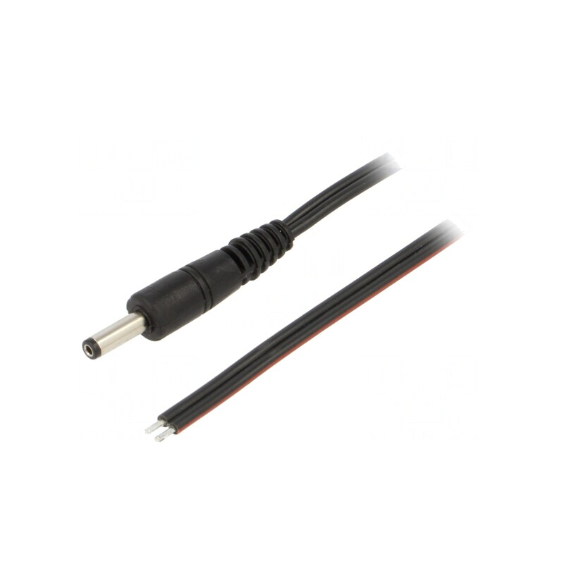 Cablu Alimentare DC 0,5m Negru | Electronic-mag.ro | Componente Electronice