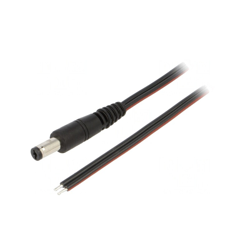 Cablu Alimentare DC 5,5/1,7 Negru 0,5m | Electronic-mag.ro | Componente Electronice