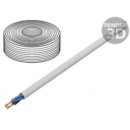 Cablu Electric YDY 4G2,5mm² PVC Alb 100m | Electronic-mag.ro | Componente Electronice