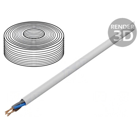 Cablu Electric YDY 4G2,5mm² PVC Alb 100m | Electronic-mag.ro | Componente Electronice