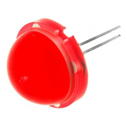 LED Roșie 20mm 4-13mcd Convexă 120° | Electronic-mag.ro | Componente Electronice