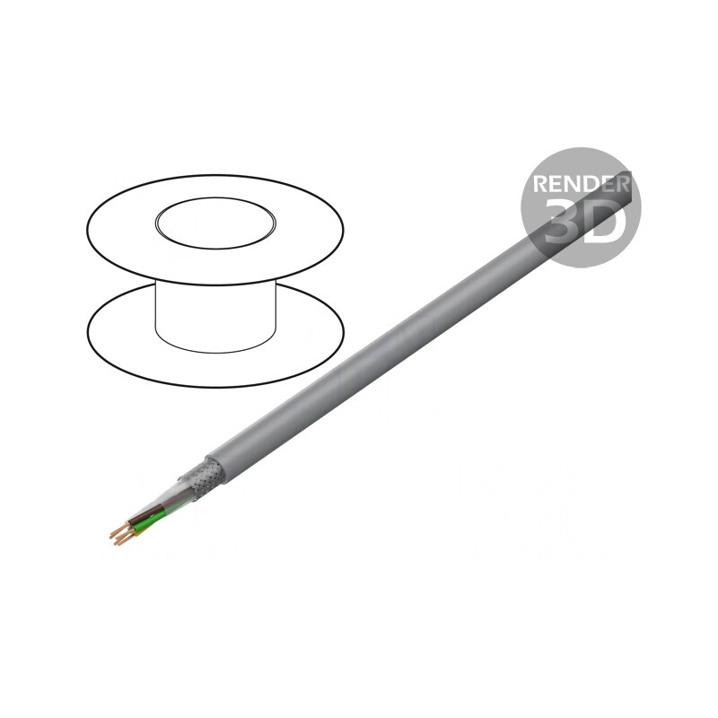Cablu Ecranat LiY-CY 5x0,5mm2 PVC | Electronic-mag.ro | Componente Electronice