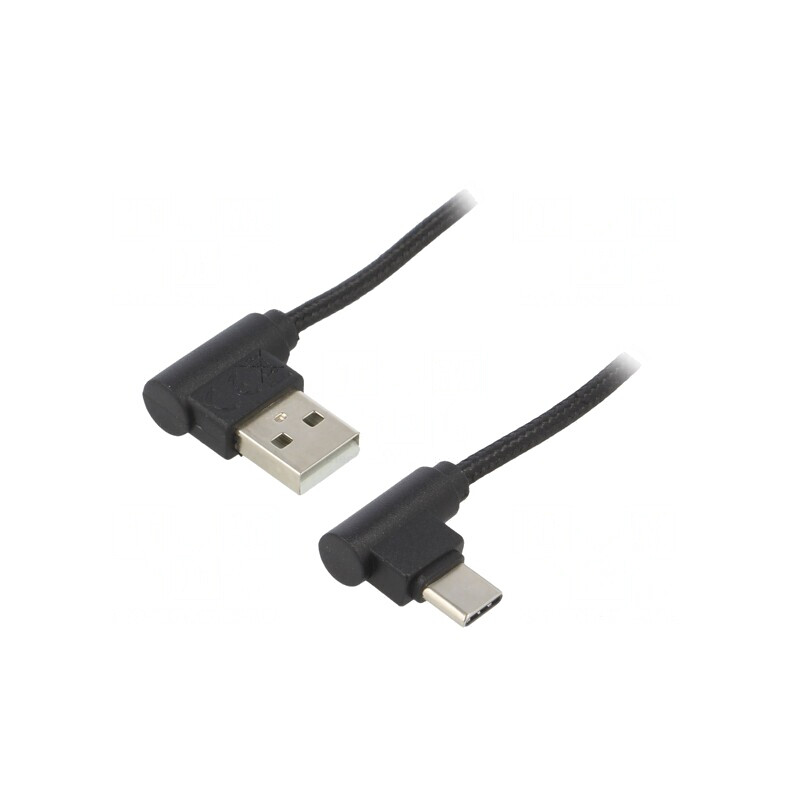 Cablu USB A la USB C în unghi 1m | Electronic-mag.ro | Componente Electronice