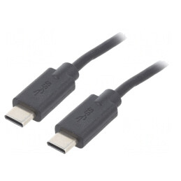 Cablu USB-C 2.0 2m Negru | Electronic-mag.ro | Componente Electronice