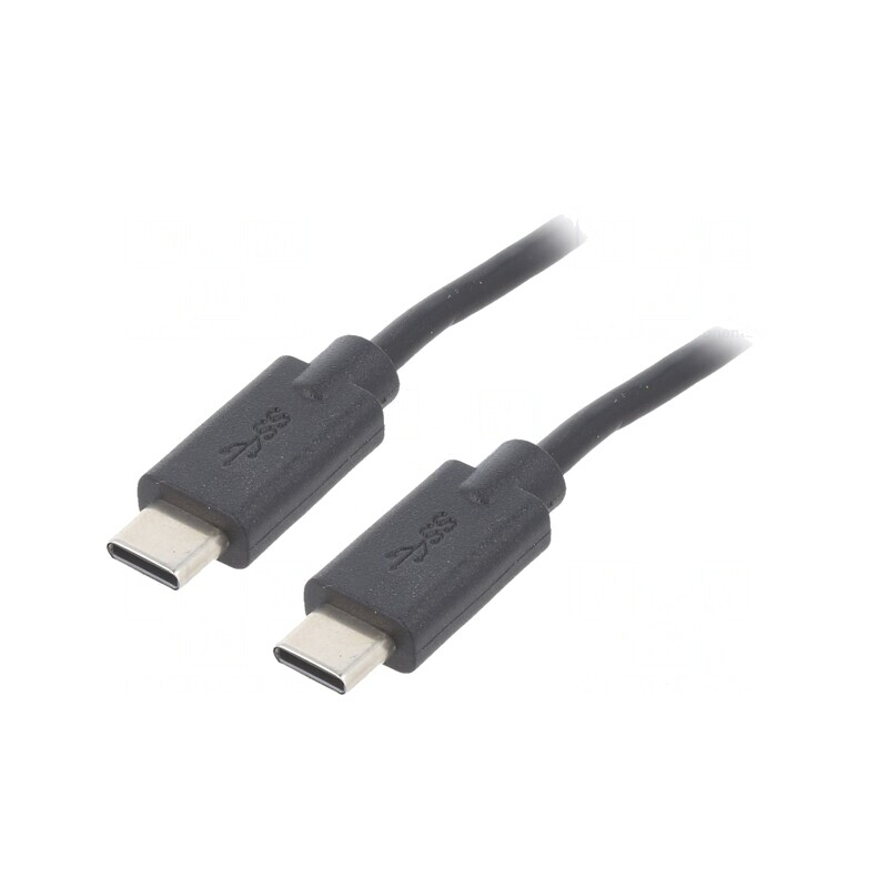 Cablu USB-C 2.0 2m Negru | Electronic-mag.ro | Componente Electronice