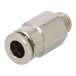Racord Push-In Alamă Nichelată M8x1 0-30bar | Electronic-mag.ro | Componente Electronice
