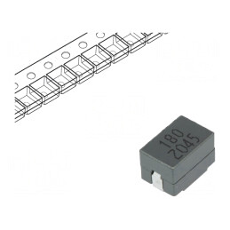 Inductor: fir; 180nH; Ilucru: 50A; 0,29mΩ; 100kHz; -40÷125°C; ±10%