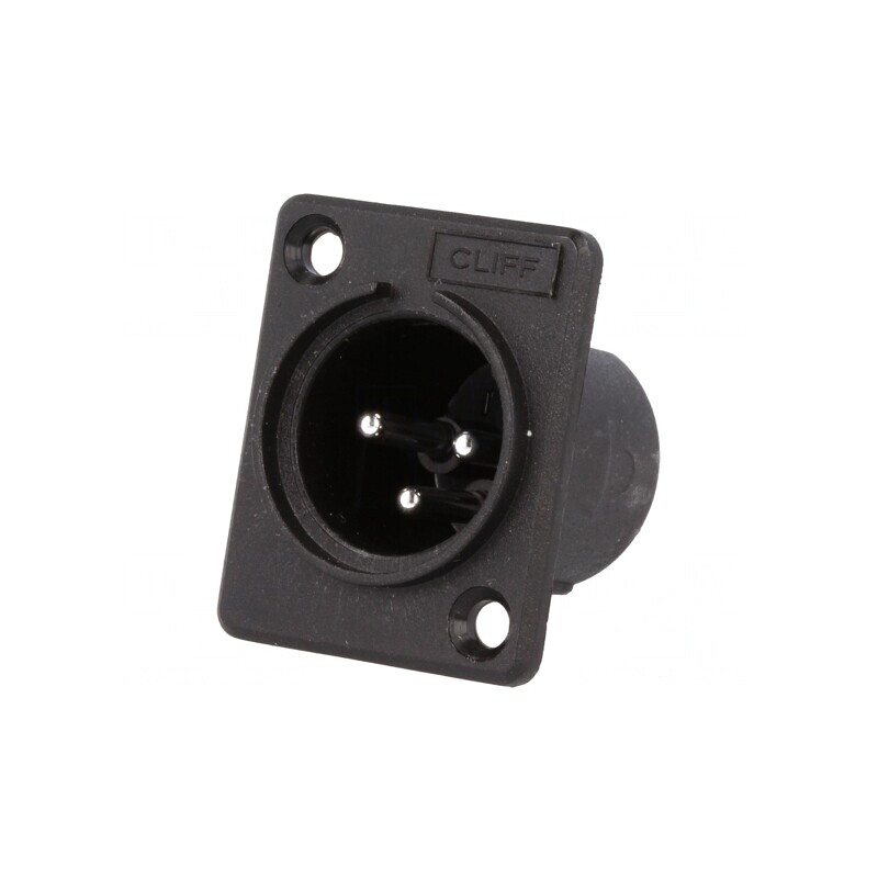 Soclu XLR 3 Pin pentru Panou | Electronic-mag.ro | Componente Electronice