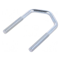 Bridă tip U oțel zinc pentru antene 61mm | Electronic-mag.ro | Componente Electronice