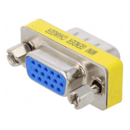 Adaptor D-Sub 15pin HD Tată-Mamă | Electronic-mag.ro | Componente Electronice