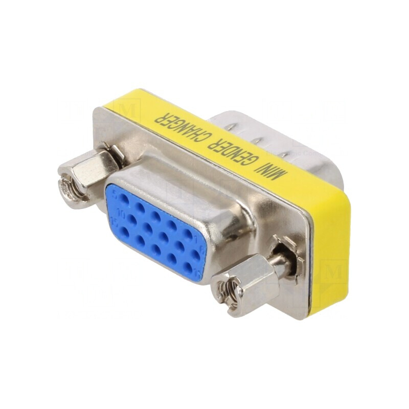 Adaptor D-Sub 15pin HD Tată-Mamă | Electronic-mag.ro | Componente Electronice