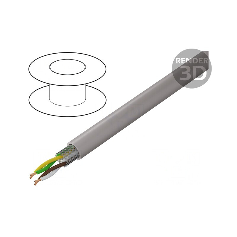 Cablu UNITRONIC® LiHCH TP 2x2x0,14mm2 LSZH Gri-Bej 60V | Electronic-mag.ro | Componente Electronice