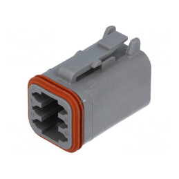 Conector cablu-cablu DT mamă 6 pini gri IP68 | Electronic-mag.ro | Componente Electronice