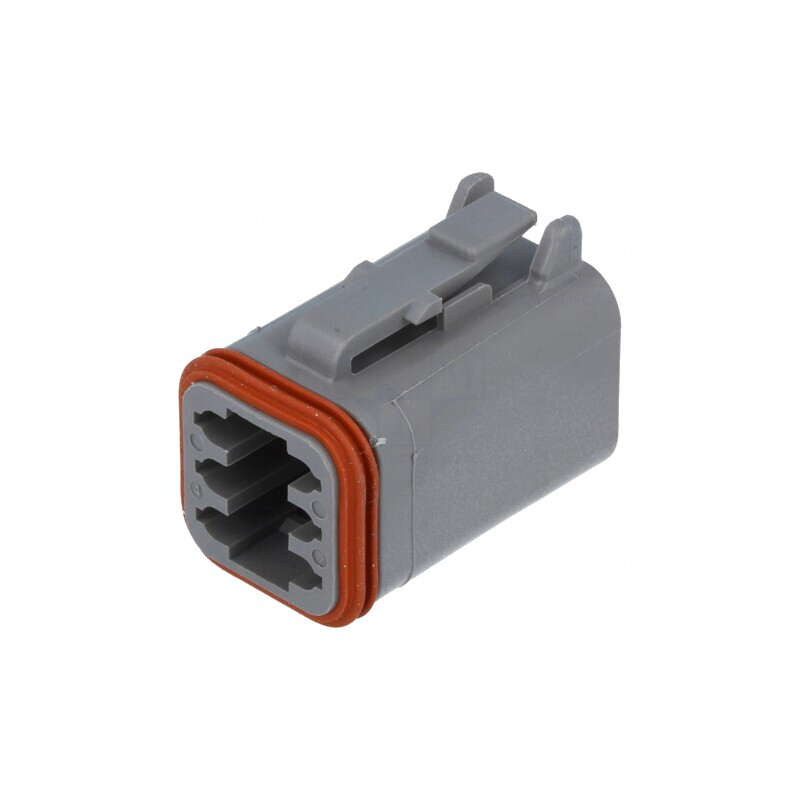 Conector cablu-cablu DT mamă 6 pini gri IP68 | Electronic-mag.ro | Componente Electronice
