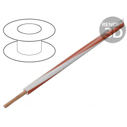 Cablu Electric H07V2-K 2,5mm² PVC Alb-Roșu | Electronic-mag.ro | Componente Electronice