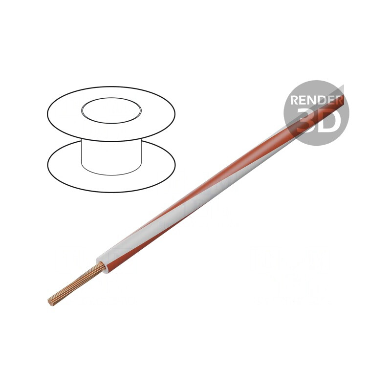 Cablu Electric H07V2-K 2,5mm² PVC Alb-Roșu | Electronic-mag.ro | Componente Electronice Cablu Electric H07V2-K 2,5mm² PVC Alb-Roșu | Electronic-mag.ro | Componente Electronice