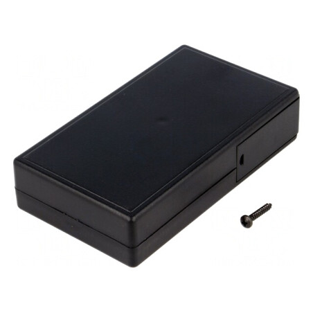 Carcasă Universală ABS Neagră 62.5mm x 108.5mm x 24.8mm | Electronic-mag.ro | Componente Electronice