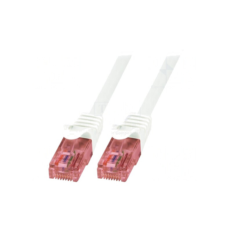 Patch Cord U/UTP Cat6 Alb 1.5m RJ45 | Electronic-mag.ro | Componente Electronice Patch Cord U/UTP Cat6 Alb 1.5m RJ45 | Electronic-mag.ro | Componente Electronice
