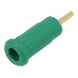 Soclu banană verde 1,5mm pentru panou | Electronic-mag.ro | Componente Electronice