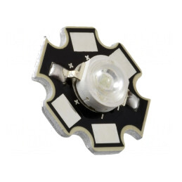 LED putere; STAR; verde; 120°; 750mA; 515÷530nm; Pmax: 3W; SMD