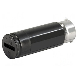 Adaptor Siguranțe Cilindrice 5x20mm 10A Negru 500VAC